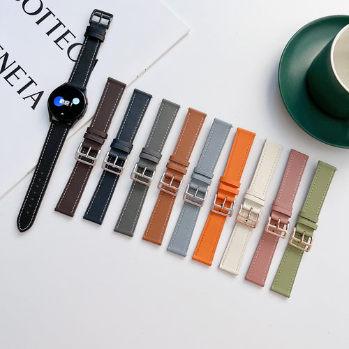 适用三星Watch76543车线平纹皮带