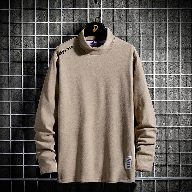 Autumn and winter 2020 new cotton sweater men's loose and versatile lovers' fashion bottoming shirt
