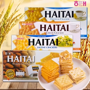 韩国进口海太饼干奶酪味扁桃仁味苏打马铃薯味充饥零食品独立包装