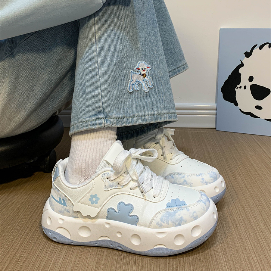 回力小白鞋女生厚底板鞋子