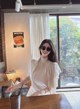 韩国原版打版*素盏生花*半高领软糯舒适羊毛套装