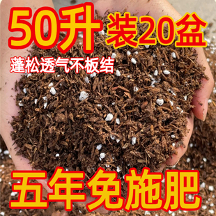 50升大包通用发酵稻壳营养土养花绿植土种菜土多肉腐熟松针有机土