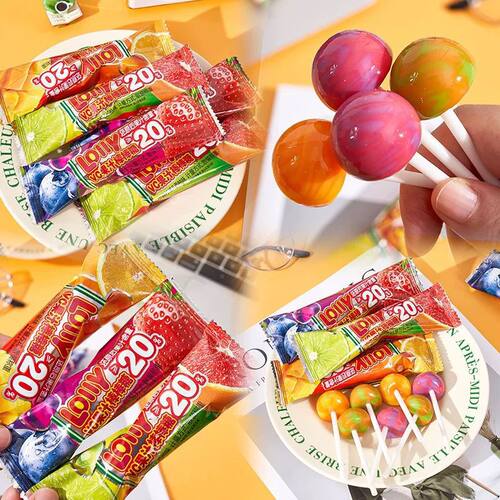 宝宝果汁棒棒糖吃的零食大礼包水