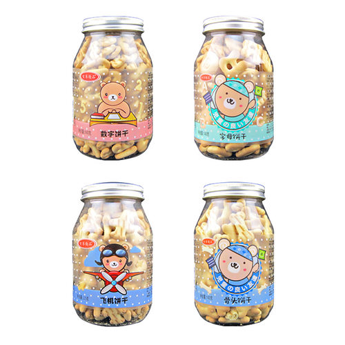 宝宝零食质享优品造型饼干趣味饼