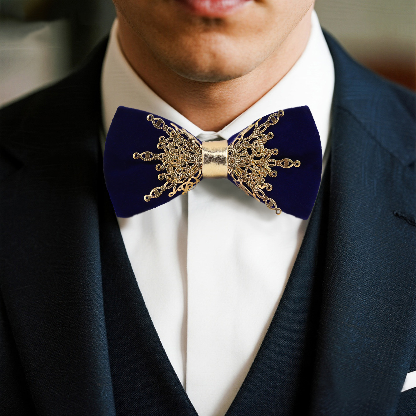 工厂店深蓝色金属蝴蝶结领结男士新郎伴郎商务绅士西装儿童领结,服饰配件/皮带/帽子/围巾,领结,淘宝优惠券,粉丝福利购,淘宝优惠卷