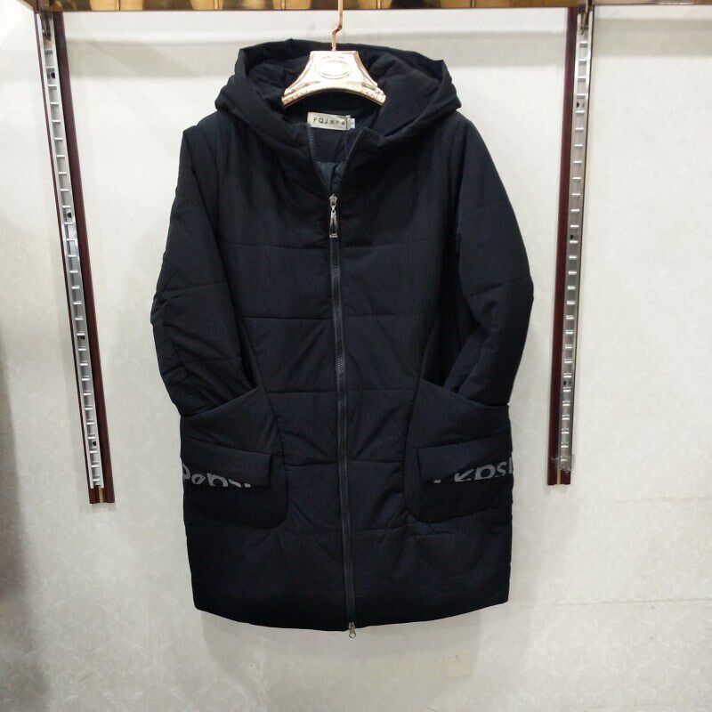 富千金中长款棉服大码棉衣外套