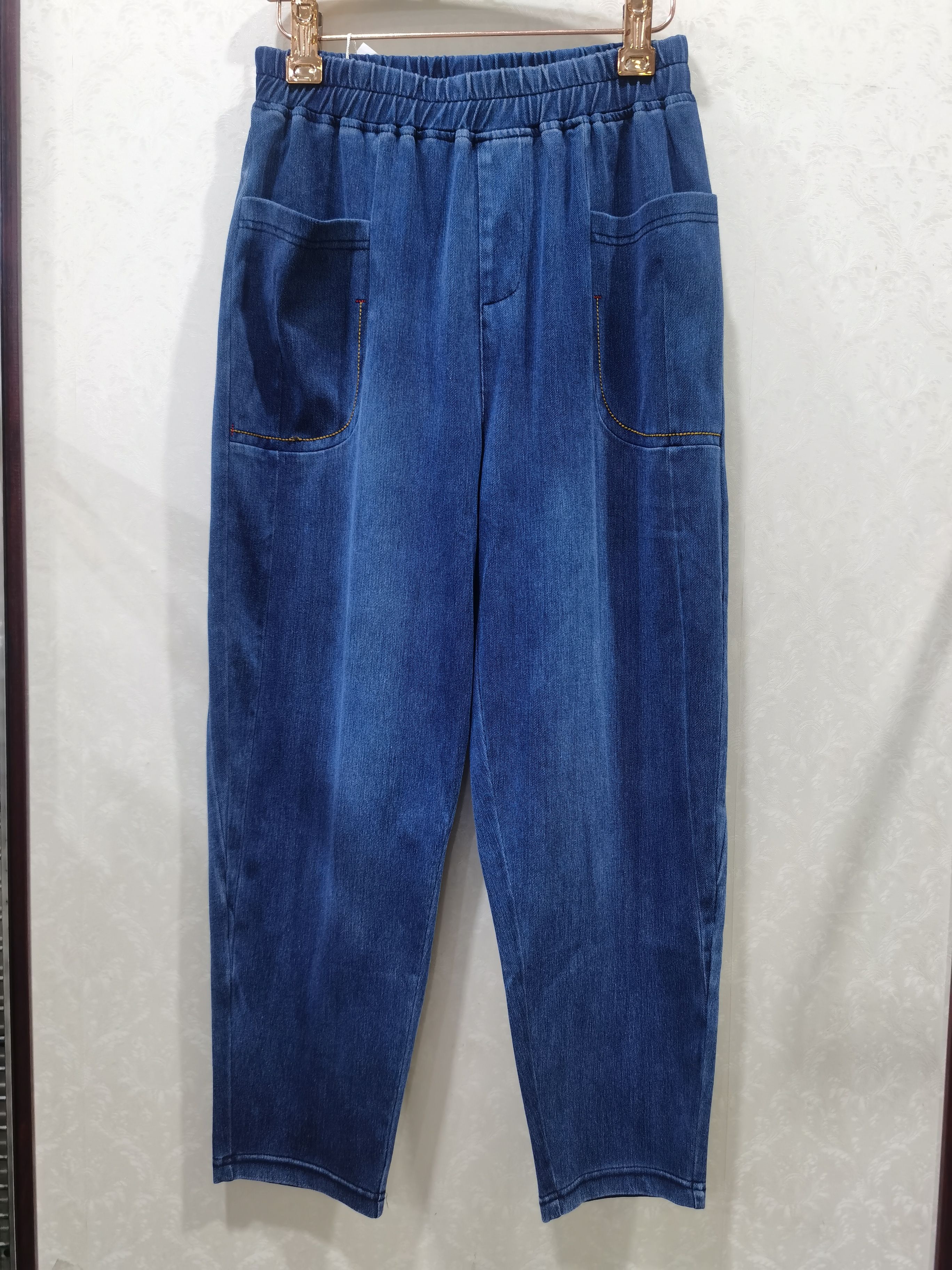 慧凌X89502高腰牛仔裤20牛仔裤