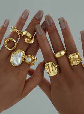 轻奢珍珠开口可调戒指