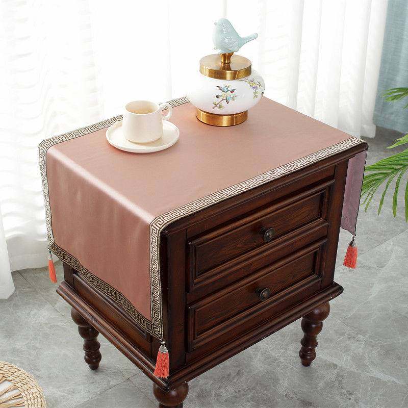 中式床头柜盖巾纯色电视柜盖布桌布长方形鞋柜防尘罩垫布防尘布艺,居家布艺,床头柜盖布,淘宝优惠券,粉丝福利购,淘宝优惠卷