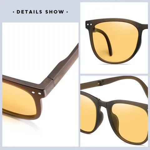 墨镜太阳镜2024穿搭新款CD001带鼻托防紫外线偏光潮折叠折叠时尚