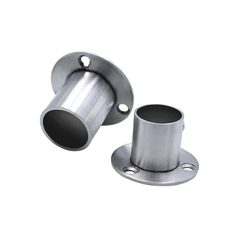 固定衣柜毛巾架固定窗帘挂衣杆底座柜子法兰晾衣杆支架不锈钢