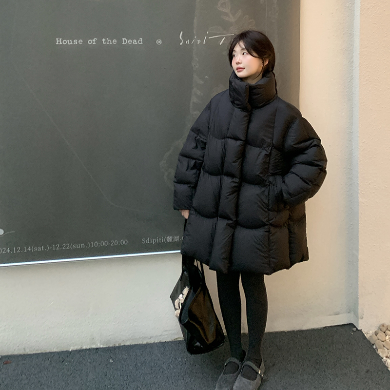 一三良品小个子保暖中长款羽绒服