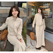 一三良品小个子 立领上衣半裙两件套 加厚加绒卫衣开衫 半身裙套装