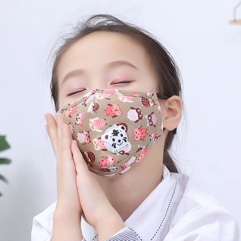 儿童kn95口罩纯棉布可水洗小孩图片