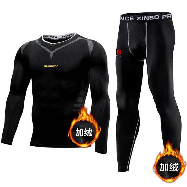 22 새로운 감마 KAZ 낚시 열 속옷 세트 가을 겨울 COLDPROOF 잠금 온도 기본 빠른 건조 꽉 양털 따뜻한