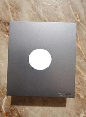 公牛G27钛金灰空白面板带出线孔装饰遮挡盖板穿线插座假开关堵洞