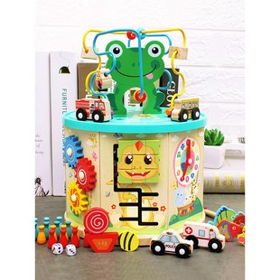 七面体绕珠益智玩具六面体开心农场八面体婴儿宝宝早教忙碌百宝箱