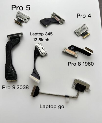 Surface pro345678 laptop 12345充电尾插laptop7pro9X充电口1868