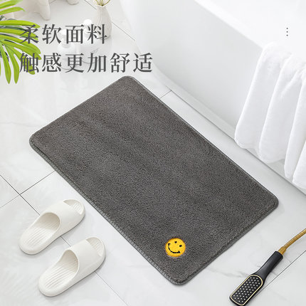 泡泡绒地垫吸水实惠厕所门口厨房浴室防滑家用简约书房地毯可定制
