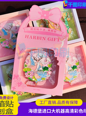 定制潮玩文创冰箱贴PET包装盒包装徽章钥匙扣周边礼品包装盒设计