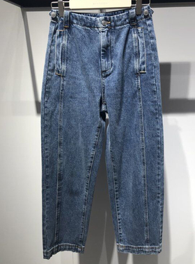 鸟家女装2022秋A1HA9110555时尚直筒百搭宽松阔腿裤A1HA91105