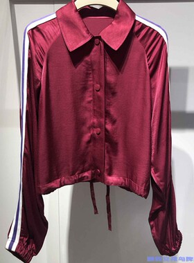 A1CA92A10鸟家女装2022夏新品运动风衬衫A1CA92A1019修身