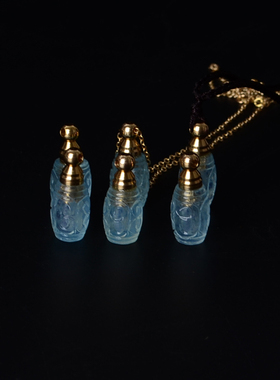 海蓝宝纯天然冰种补水蓝色水晶