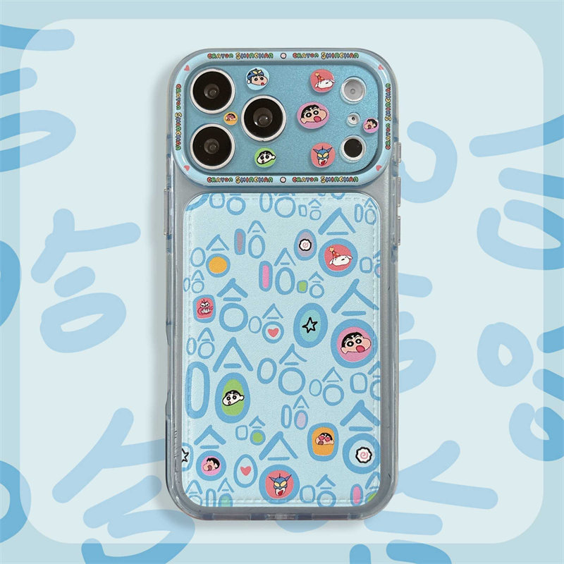 趣味可爱蓝底哈哈哈日漫卡通适用iPhone17Promax个性16Promax女款15Pro全包苹果18防摔手机壳