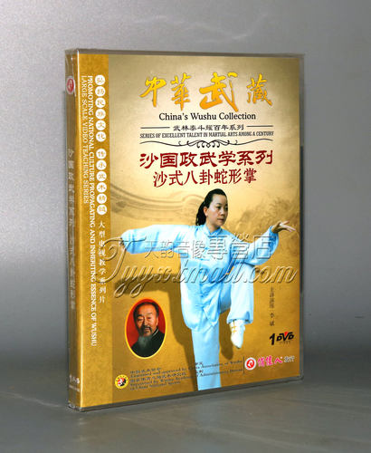 正版 沙国政武学 沙式八卦蛇形掌 1DVD 主讲演练：李斌