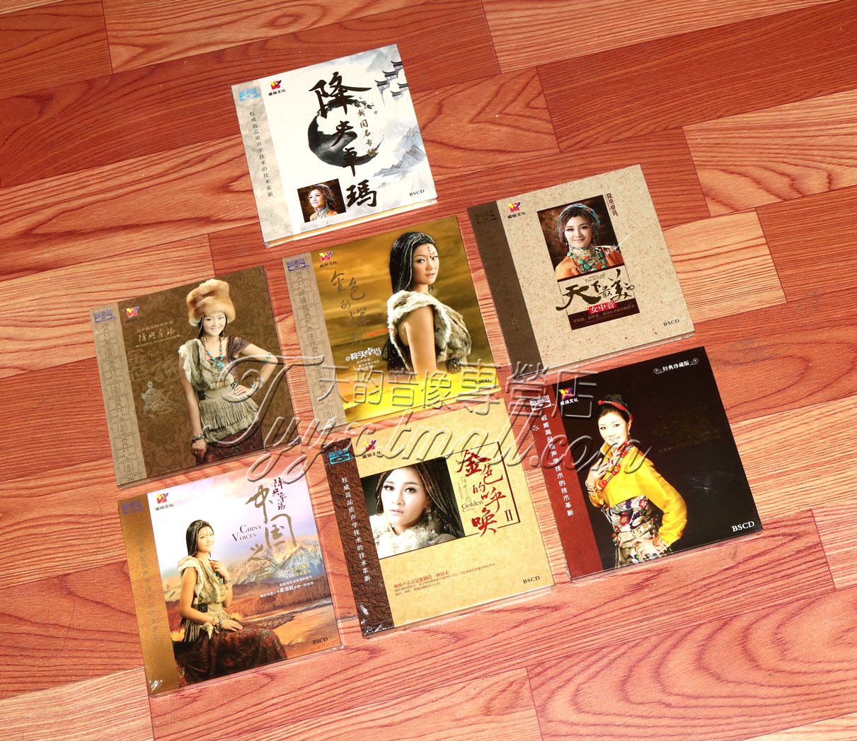 正版降央卓玛7张专辑 金色的呼唤草原歌曲发烧高品质蓝光碟CD光盘