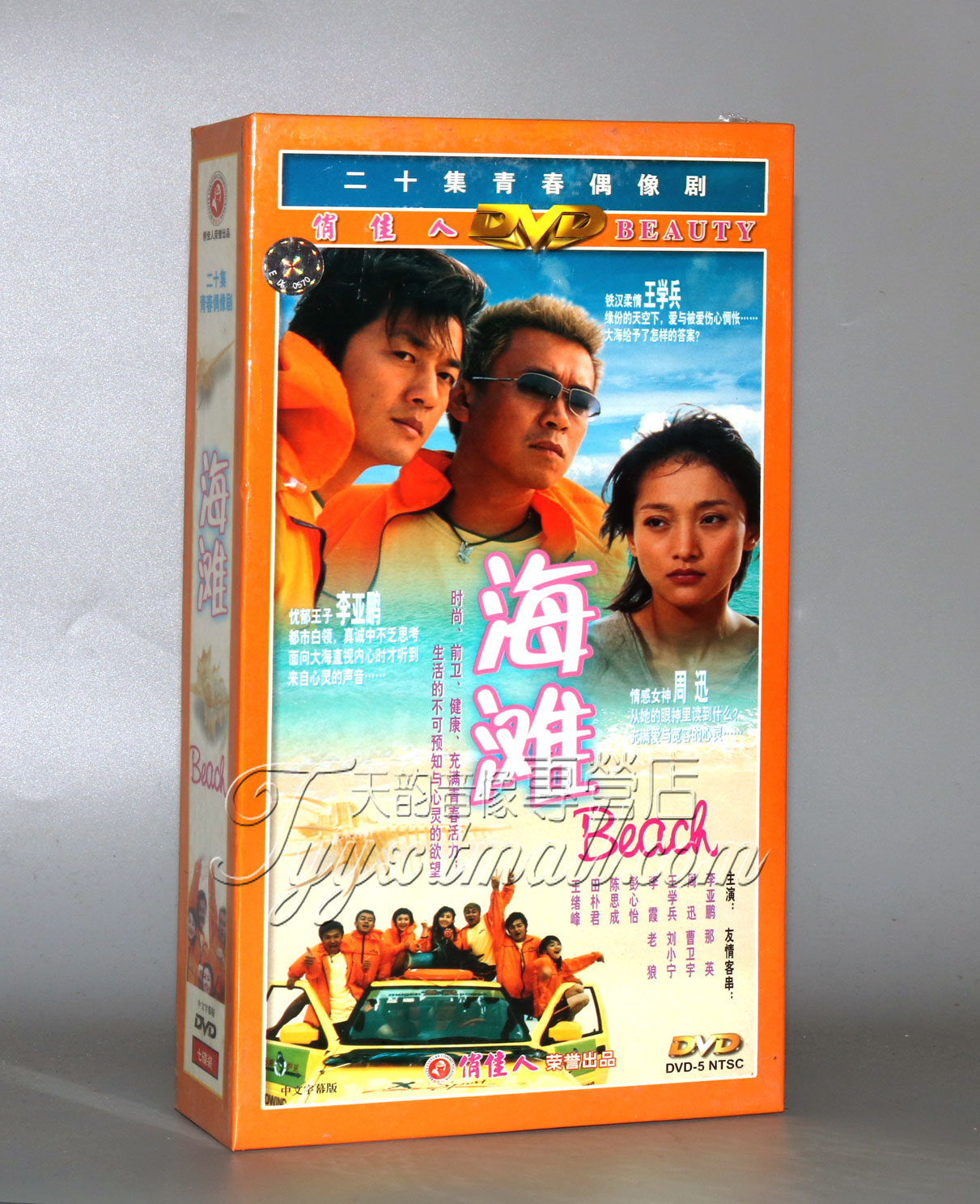 正版 海滩（20集） 珍藏版 7DVD 李亚鹏 周迅 王学兵
