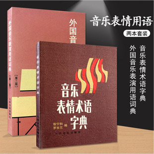 正版音乐词典 音乐表情术语字典+外国音乐表演用语词典全套2册