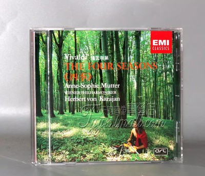 正版 卡拉扬指挥维也纳爱乐乐团 穆特 维瓦尔第 四季 CD 古典音乐