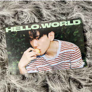 Hello 迷你4 World 小卡写真海报 EXO World版 边伯贤solo专辑