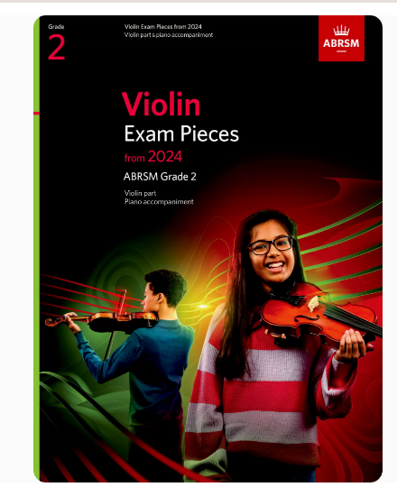 ABRSM2024新版英皇小提琴考级教材Violin Exam Pieces Grade2二级