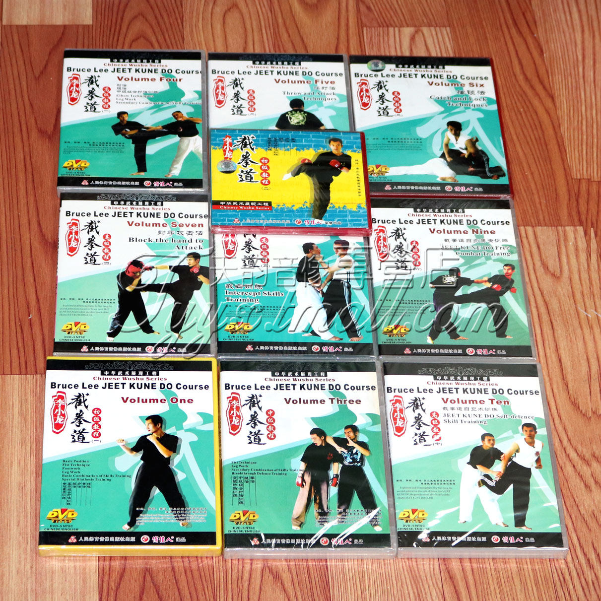 正版武术教学 李小龙截拳道 初级中级高级全教程 10DVD碟片 魏峰