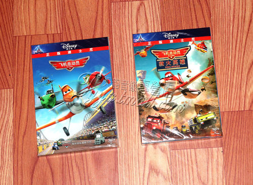 正版  飞机总动员1+2 合集2DVD 救火英雄迪士尼英语动画片 中英文