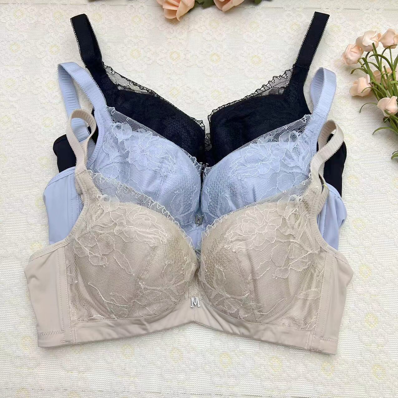 美思内衣软棉薄款BC杯软钢圈聚拢收副乳透气舒适文胸FC0277特价款