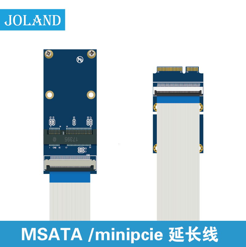 MSATA/minipcie延长线半高全高延长线网卡ssd接口延长扩展 电子元器件市场 连接线/转接线/延长线/数据线 原图主图