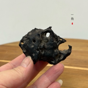 天然太湖石桌面小摆件 原石头手把玩件动物象形石鱼 书桌茶桌迷你