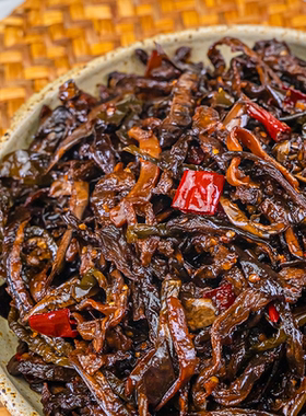 朝百农地窖酱茄子干延边朝鲜族酱菜辣椒咸菜东北酱茄子下饭菜245g