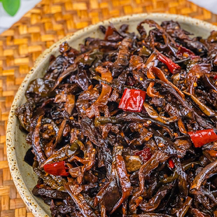 朝百农地窖酱茄子干延边朝鲜族酱菜辣椒咸菜东北酱茄子下饭菜245g