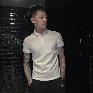 白色 2020精神小伙修身polo衫男士短袖T恤 PL50-P48 控价68图片