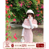 千金风连衣裙套装 织物猪 都市甜心 miu系穿搭斗篷两件套气质长裙