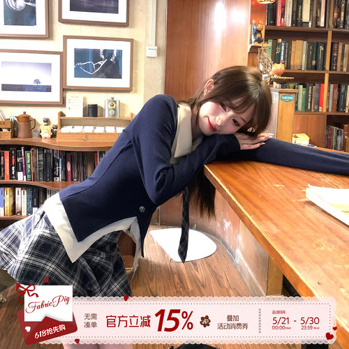 韩系学院风短裙套装女早春