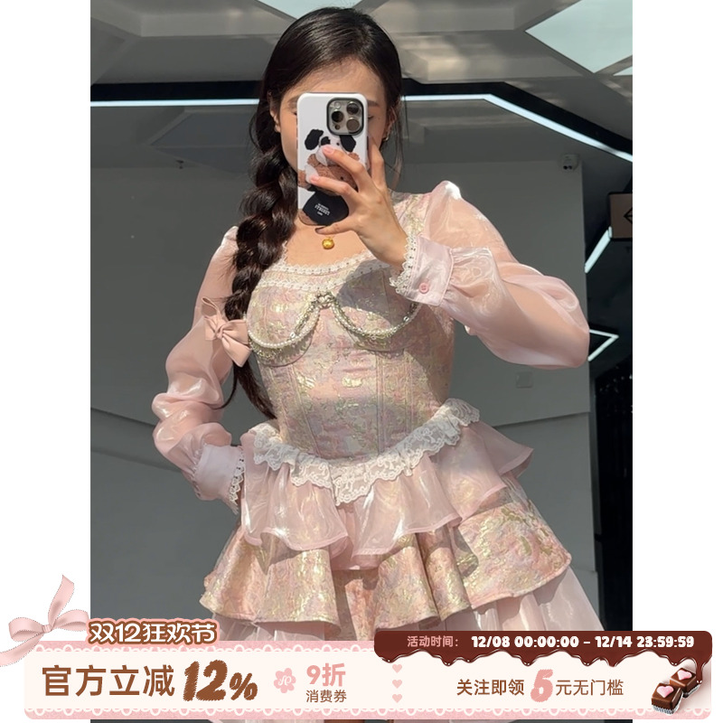 瘦身连衣裙织物猪2024夏