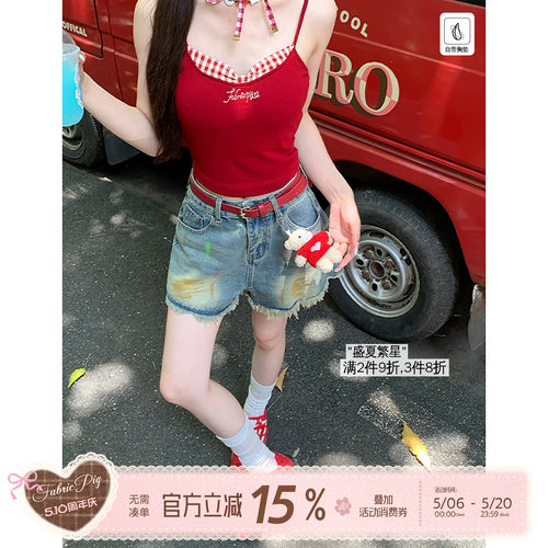 辣妹吊带背心带胸垫女夏内搭上衣