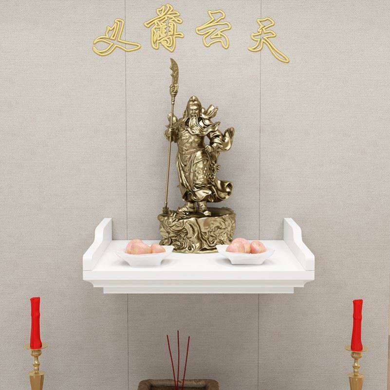 香炉架子挂墙佛龛新中式家用佛台壁挂式供台供奉观音财神实木神龛