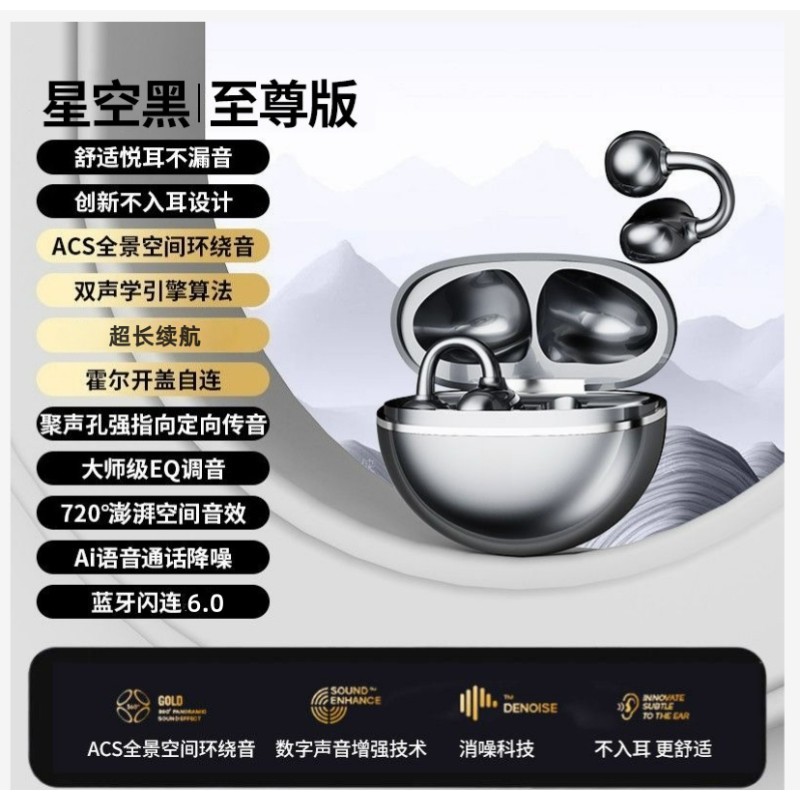 2025新款夹耳蓝牙耳机高音质长续航舒适降噪运动GTS15