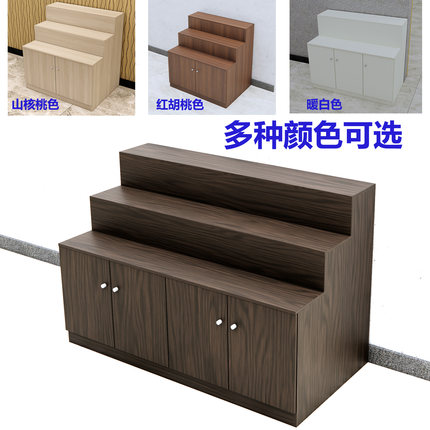 阶梯式货架堆头超市中岛梯形展示台鞋包台阶式展柜鲜花礼品置物架